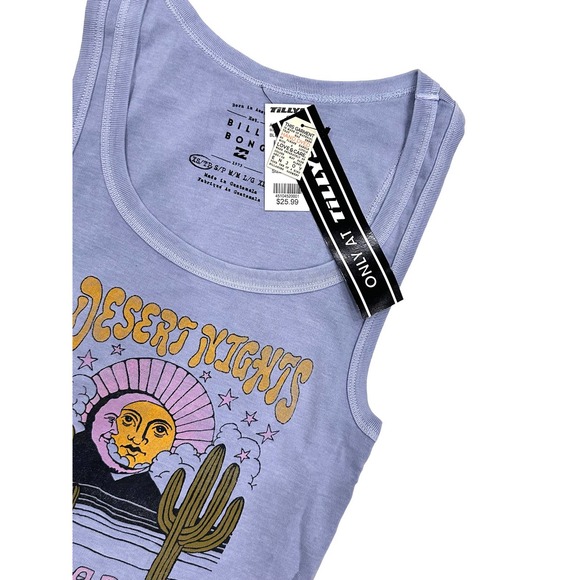 Billabong Blue Graphic Tank Top - Picture 6 of 6